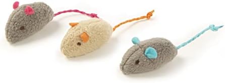 SmartyKat (20 Count) Skitter Critters Value Pack Catnip Cat Toys - Gray/Cream, 20 Count