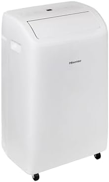 Hisense 8,000 BTU Portable Air Conditioner with Dual Hose & Inverter, 350 Sq Ft, Wi-Fi, ConnectLife App Google and Alexa, 3 operating modes, Noise 42 dB(A) - HAP0824TWD (Renewed), White