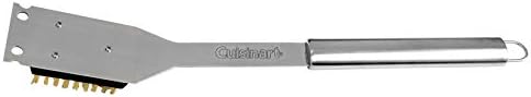 Cuisinart Stainless Steel 16.5" Long Handle Grill Cleaner Brush and Scraper for BBQ, Griddle, Grills, Cookout Tool, Grill Brush for Outdoor Grills BBQ Accessories