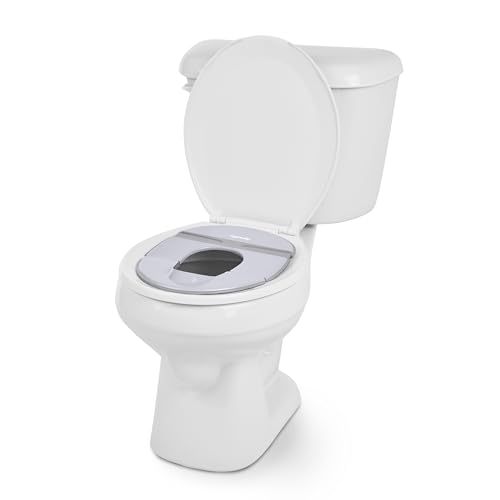 Ingenuity Foldaway Travel Potty Training Seat with Storage Bag, Folding & Portable Toddler Potty Seat, Easy One-Handed Open, Non-Slip Grip