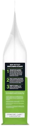WORLD'S BEST CAT LITTER Comfort Care Unscented 15-Pounds - Natural Ingredients, Quick Clumping, Flushable, 99% Dust Free & Made in USA - Long-Lasting Odor Control & Easy Scooping