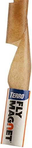 TERRO T518 Magnet Sticky Fly Paper Trap, 4 Pack, Orange