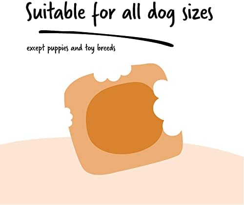 Ultra Chewy Peanut Butter Double Treat Bones: Long-Lasting Dog Treats Made in USA for Large and Small Breeds, Highly Digestible, Ideal for Aggressive Chewers (12 Count)