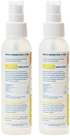 Wondercide - Mosquito, Tick, and Insect Repellent with Natural Essential Oils - DEET-Free Bug Spray and Killer - Safe for Family - Lemongrass 2-Pack of 4 oz Bottle