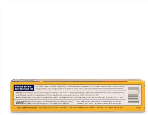 Arm & Hammer Complete Care Enzymatic Dog Toothpaste for Puppies and Adult Dogs - Pet Dental Care for Clean Teeth 6.2 Ounce (Pack of 6)