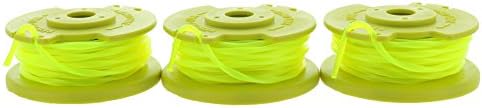 Ryobi One PLUS+ AC80RL3 OEM .080 Inch Twisted Line and Spool Replacement for Ryobi 18v, 24v, and 40v Cordless Trimmers (3 Pack)