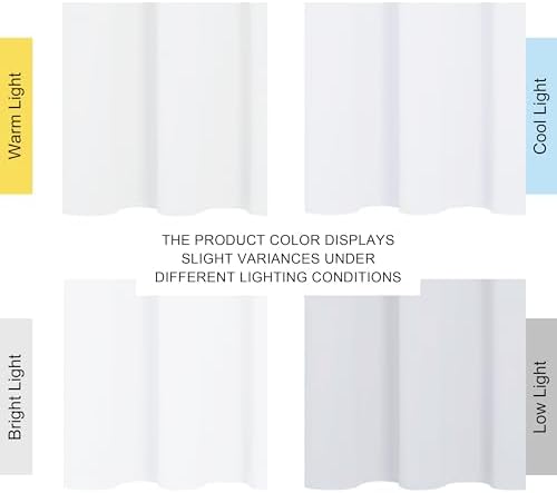 NICETOWN 100% Blackout Window Curtain Panels, Cold and Full Light Blocking Drapes with Black Liner for Nursery, 84 inches Drop Thermal Insulated Draperies (White, 2 Pieces, 52 Wide Each Panel)