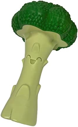 Nylabone Broccoli Power Chew Toy for Dogs, Dog Toys for Aggressive Chewers, Bacon & Cheese Flavor, Large Dogs - Up to 50 lbs, 1 Count