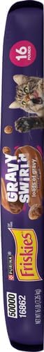 Purina Friskies Dry Cat Food Gravy Swirl'd With Flavors of Chicken, Salmon and Gravy - 16 lb. Bag