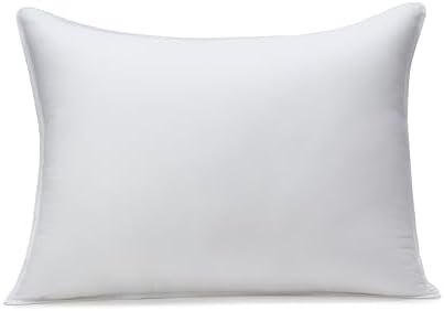 Amazon Basics Down Alternative Pillow for Back Side Sleepers, Medium Density, Standard Size, 26" x 20", 2-Pack, White