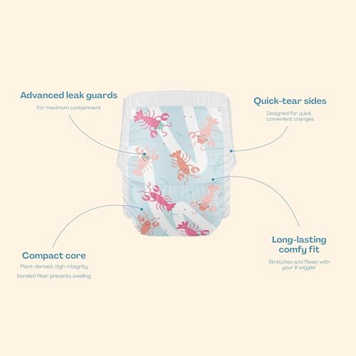 Hello Bello Premium Swim Diapers I Affordable and Eco-Friendly Disposable Swim Dipes for Babies and Kids I Size Medium - Diaper Size 4-5
