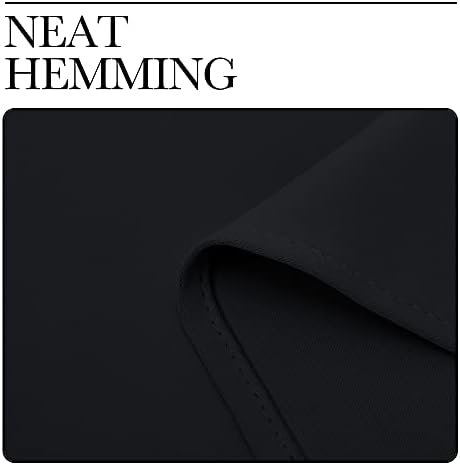 NICETOWN Halloween Pitch Black Solid Thermal Insulated Grommet Blackout Curtains/Drapes for Bedroom Window (2 Panels, 42 inches Wide by 63 inches Long, Black)