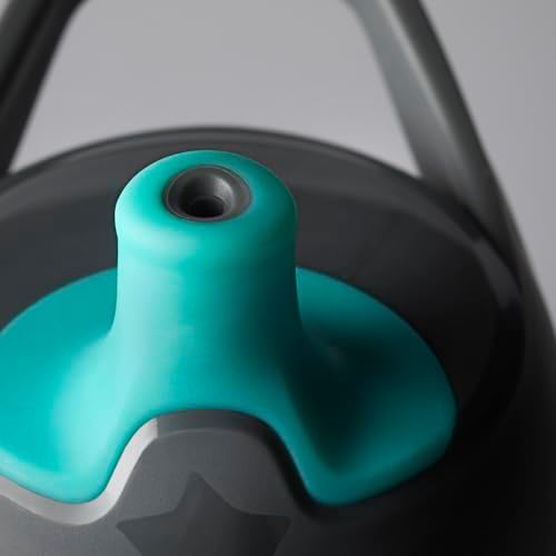Tommee Tippee Insulated Sportee Bottle, for 12m+, 9oz, Pack of 2 Non-Spill Toddler Water Bottles, Green and Teal, with Two-Piece Valve to Help Stop Spills, Bite-Resistant Spout and Easy-Hold Handle