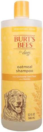 Burt's Bees for Pets Oatmeal Dog Shampoo with Colloidal Oat Flour and Honey, 95% Natural Origin Formulas, Shampoo for Dogs - Gentle Dog Shampoo, Best Dog Shampoo, 32 oz