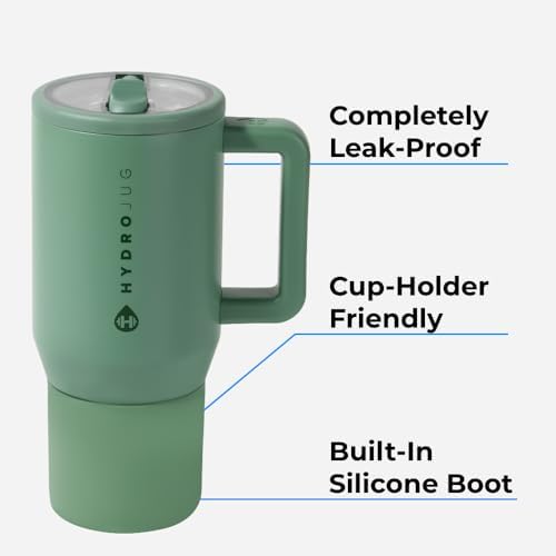 HydroJug Kids - 20 oz Insulated Kids Water Bottle with Flip Straw & Handle | Leak-Proof & Durable | Perfect for School, Sports, Lunch, Travel & Camp, Pink Sugar
