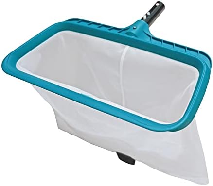 POOLWHALE Professional Pool Skimmer Net, Heavy Duty Swimming Leaf Rake Cleaning Tool with Deep Fine Nylon Mesh Net Bag - Fast Cleaning,Easy Scoop Edge,Debris Pickup Removal (No Pole)