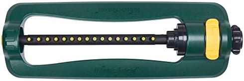 Melnor 65148AMZ TurboTek Oscillating Sprinkler, 2,800 sq. ft., Quick Connect Bundle, 16 Precision Nozzle, Green, Yellow