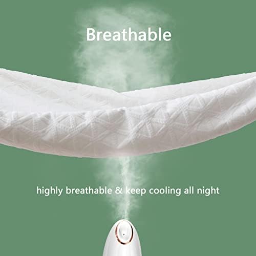 Premium 100% Waterproof Mattress Protector Queen Size, Breathable Bed Cover 3D Air Fabric Cooling Mattress Pad Cover Smooth Soft Noiseless Washable, 8''-21'' Deep Pocket (White)