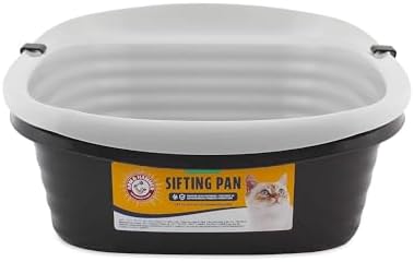 Arm & Hammer Large Sifting Litter Box Scoop Free Cat Litter Tray with Microban, Made in USA