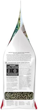 Oxbow Essentials Rabbit Food, Adult Rabbit, Made with Oxbow Timothy Hay, Pet Pellets with Vitamins & Minerals, Small Animal Pet Products, Bunny Supplies, Made in USA, Bunny Food, 5 lb