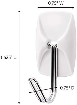Command Small Wire Toggle Hooks, 16 Hooks and 24 Command Strips, Damage-Free Hanging Wall Hooks with Adhesive Strips, No Tools Adhesive Hooks for Hanging, Organization and Storage, Holds up to 0.5 lb