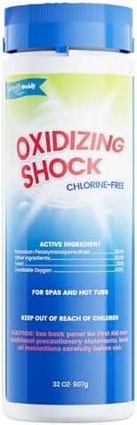 32 Oz Shock Oxidizer for Hot Tubs, Spa Chlorine-Free Shock Oxidizer, Suitable for All Spa & Hot Tubs Types
