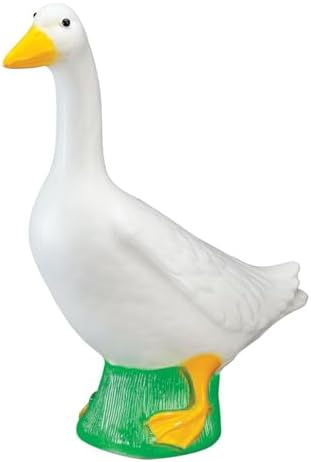 Fox Valley Traders Gaggleville Porch Goose Baby Statue – Charming 17" Outdoor Decorative Figurine for Garden, Patio, or Entryway Accent