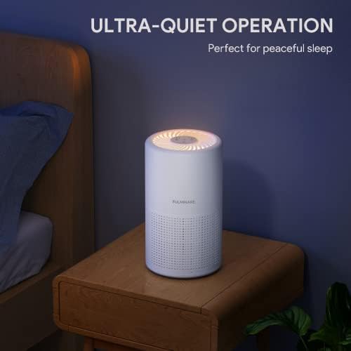Air Purifiers for Bedroom, FULMINARE H13 True HEPA Air Filter, Quiet Air Cleaner With Night Light,Portable Small Air Purifier for Home, Office, Living Room