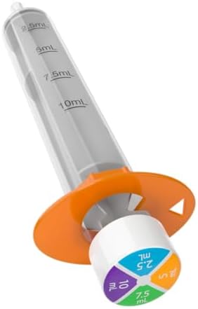 EZY DOSE Kids Baby Oral Syringe & Dispenser, True Easy Design for Liquid Medicine,Tylenol, Motrin, Easy to Administer, Accurate Dosing,10 mL/2 TSP Color Coded, BPA Free, Pack of 3