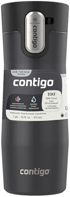 Contigo West Loop 3.0 Stainless Steel Insulated Travel Mug, Leak Proof with AutoSeal Lid, 16oz, Matte Black