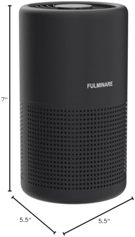 Air Purifiers for Bedroom, FULMINARE H13 True HEPA Air Filter, Quiet Air Cleaner With Night Light,Portable Small Air Purifier for Home, Office, Living Room