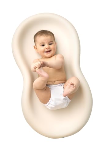 Keekaroo Peanut Changer Baby Vanilla– The Original Made in USA Easy-to-Clean Changing pad and The only Shell Over Foam, Fully Water Repellant