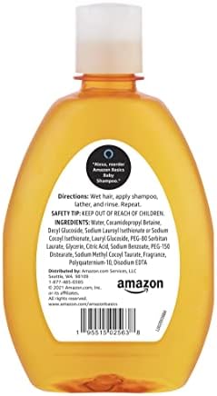 Amazon Basics Tear-Free Baby Shampoo, 13.6 Fluid Ounce, 4-Pack (Previously Solimo)