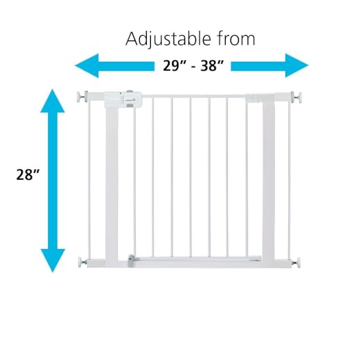 Safety 1st Easy Install 28'' Walk Thru Gate, Fits Between 29'' and 38'', Black, 1-Pack,(GA105CBLK)