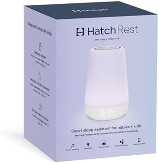 Hatch Rest Baby Sound Machine, Night Light | 2nd Gen | Registry Essential, Sleep Trainer, Routine Builder, Time-to-Rise Alarm Clock, White Noise Soother, Nursery Stories, Toddler Kids Bedroom (Wi-Fi)