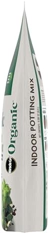Miracle-Gro Organic Indoor Potting Mix, Protects Against Over and Under Watering, for Indoor Container Plants, Houseplants and Starter Plants, OMRI Listed, 8 qt., 2-Pack