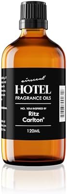 AirScent Hotel Diffuser Oil Inspired by The Ritz Carlton Hotel Scent - Premium Fragrance Oil No. 1014 for Ultrasonic and Waterless Diffusers and Crafting - 120 mL, 4 fl oz Glass Dropper Bottle