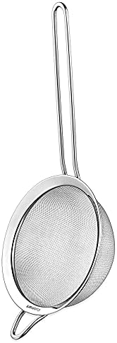 Cuisinart Mesh Strainers, 3 Count Set, CTG-00-3MS & CTG-00-SMP Stainless Steel Measuring Spoons, Set of 4 & CTG-00-SMC Measuring Cups, Set of 4, Silver