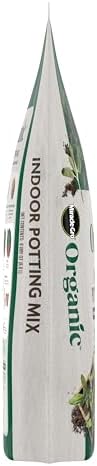 Miracle-Gro Organic Indoor Potting Mix, Protects Against Over and Under Watering, for Indoor Container Plants, Houseplants and Starter Plants, OMRI Listed, 8 qt., 2-Pack