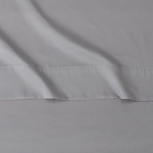 Amazon Basics Lightweight Super Soft Easy Care Comfortable Microfiber 3 Piece Bed Sheet Set With 14-inch Deep Pockets, Twin XL, Dark Gray, Solid
