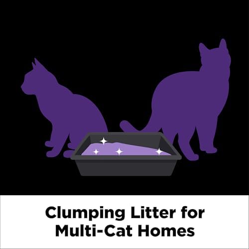 ARM & HAMMER Clump & Seal SLIDE Platinum Multi-Cat Clumping Litter, Easy Clean, Superior Odor Control, 18 Lbs