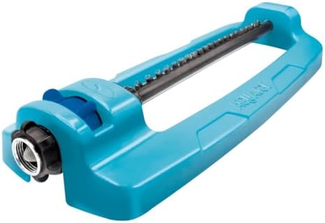 Aqua Joe SJI-OMS16 Indestructible Metal Base Oscillating Sprinkler with Adjustable Spray, 3600-Square Foot Coverage
