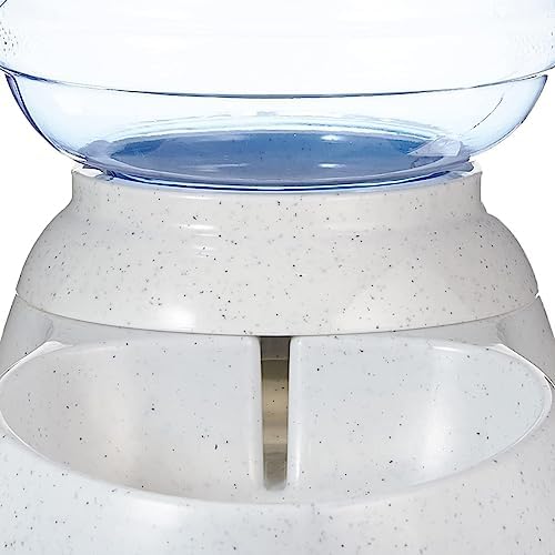 Amazon Basics Gravity Pet Water Dispenser for Cat, Dog, 1 gallon Capacity, Small, Gray