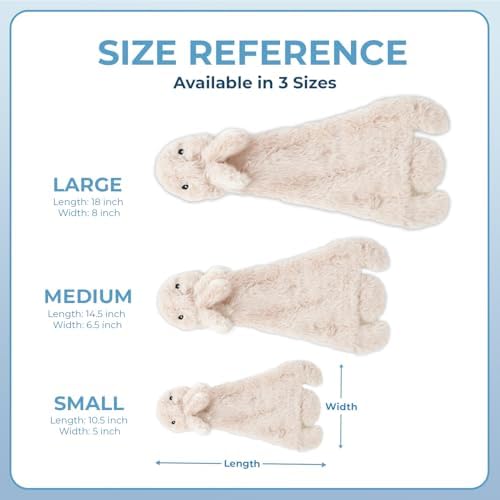 Best Pet Supplies 2-in-1 Stuffless Squeaky Dog Toys with Soft, Durable Fabric for Small, Medium, and Large Pets, No Stuffing for Indoor Play, Supports Active Biting and Play - 4 Figures, Small