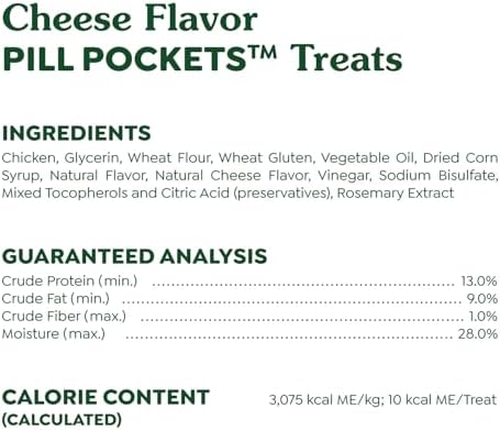 Greenies Pill Pockets for Dogs Small Size, Soft Dog Treats, Cheese Flavor, (6) 3.2 oz. Pouches (180 Treats Total)