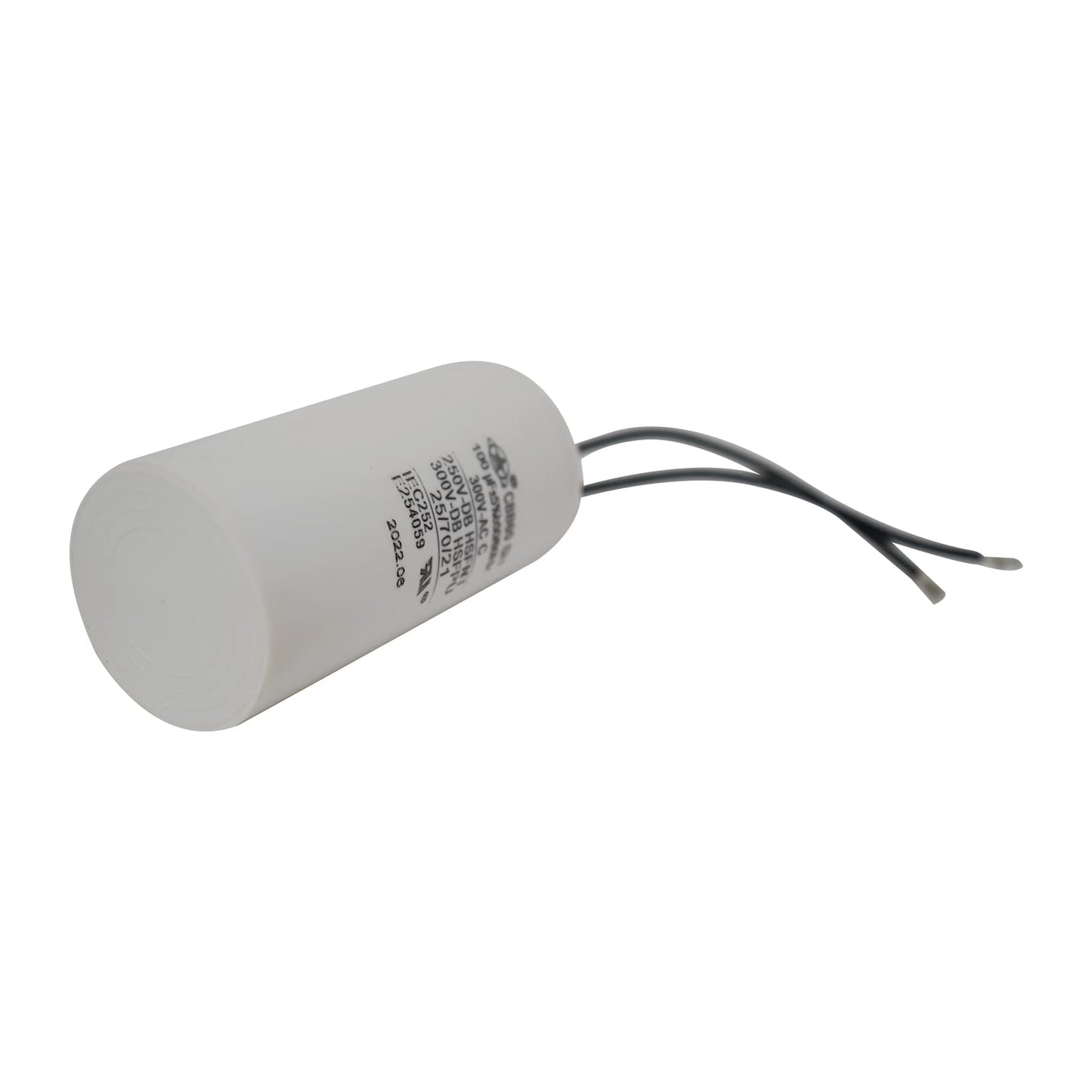 YATAI CBB60 Capacitor 100uF 300V AC, 2-Wire Motor Run Capacitor, 50/60Hz, 1.81 x 3.74 in Cylinder, for Blower Motor, Air Compressor, and AC Compressor Replacement