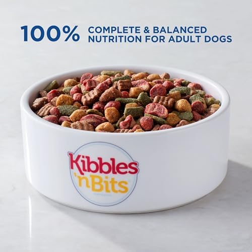 Kibbles 'n Bits Bistro Dry Dog Food, Oven Roasted Beef, Spring Vegetable & Apple Flavors for Adult Dogs, 45 lb. Bag