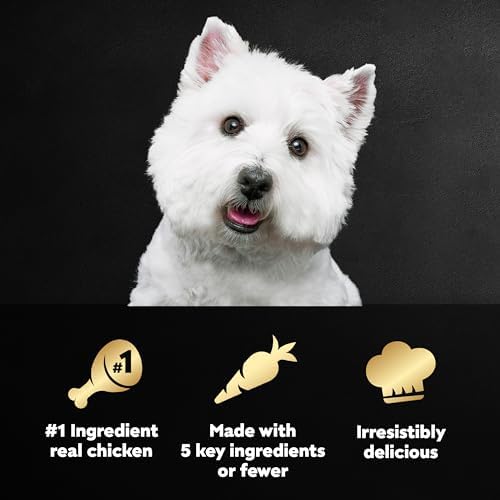 Cesar Simply Crafted Adult Wet Dog Food Meal Topper, Chicken, Carrots, Potatoes & Peas and Chicken, Sweet Potato, Apple, Barley & Spinach Variety Pack (8 Count, Pack of 2)