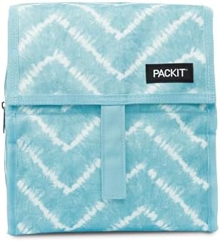 Freezable Lunch Bag, Aqua Tie Dye