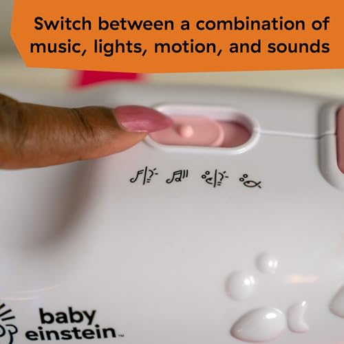 Baby Einstein Sea Dreams Soother Musical Crib Toy and Sound Machine, Pink, Newborn and up